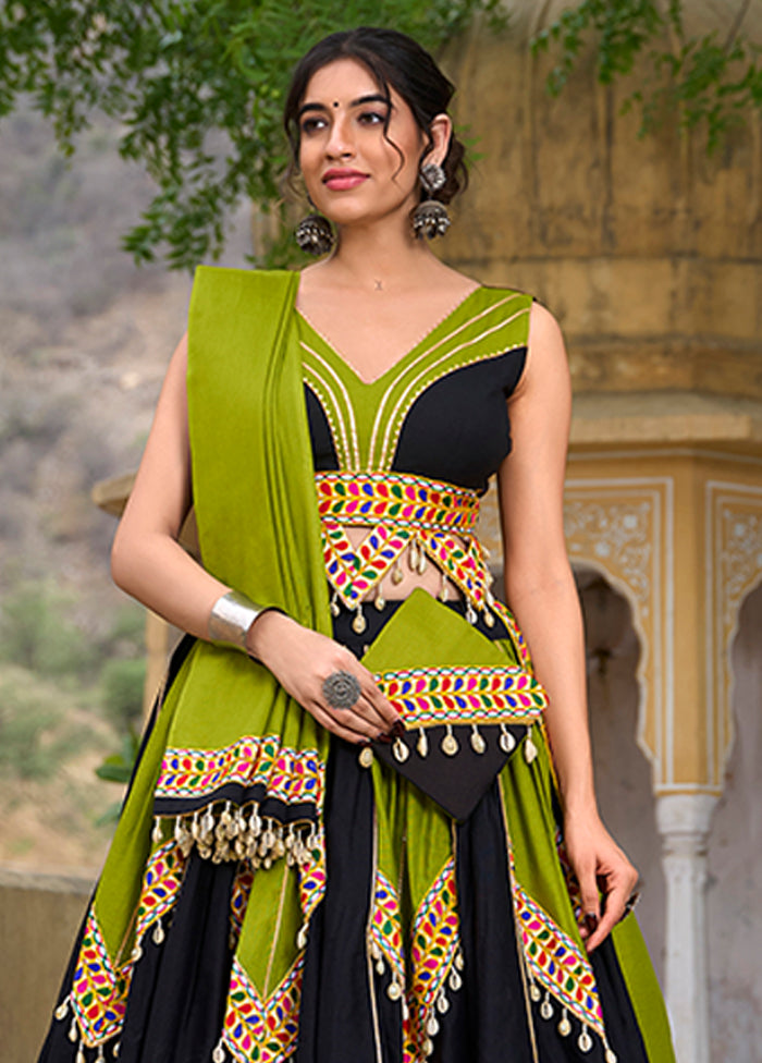 Multicolor Cotton Dupatta Lehenga Set