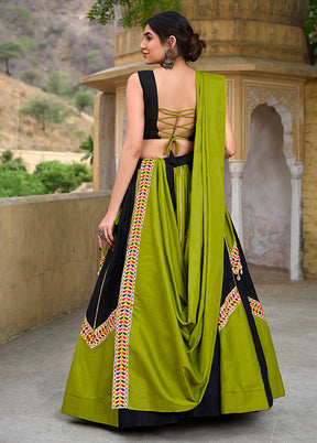 Multicolor Cotton Dupatta Lehenga Set