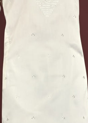 White Silk Kurta & Pajama Set