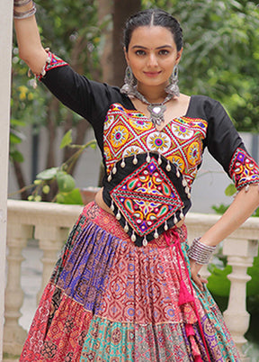 Multicolor Cotton Lehenga Set