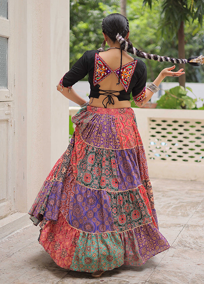 Multicolor Cotton Lehenga Set