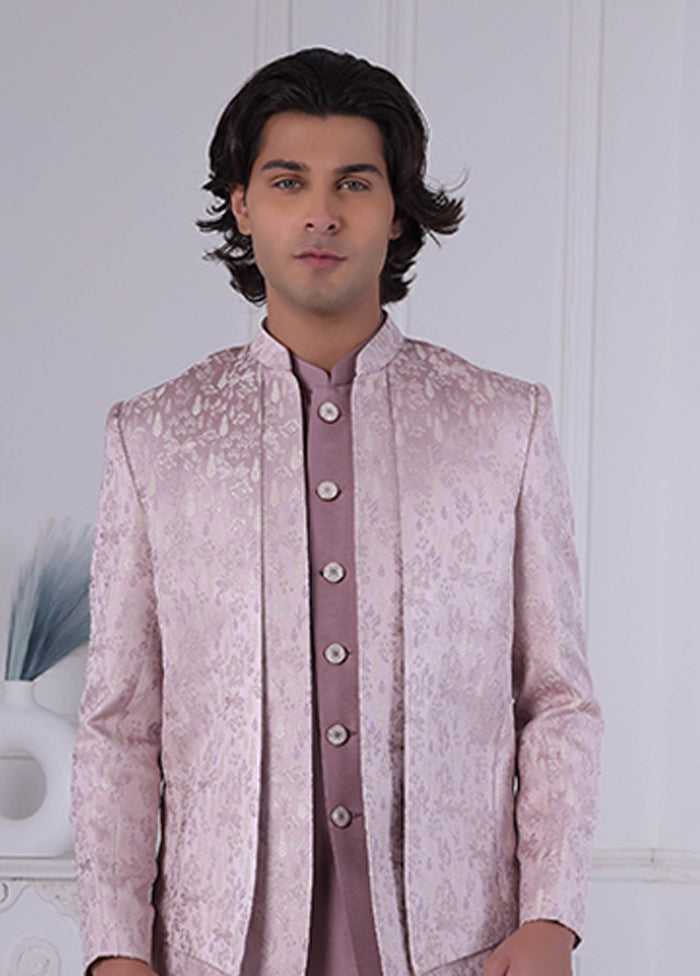 Pink Pure Silk 2 Pc Indo Western Set