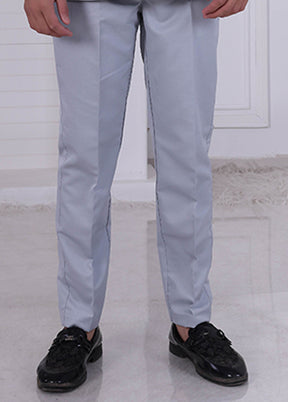 Grey Pure Silk 2 Pc Indo Western Set