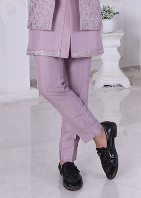 Pink Pure Silk 2 Pc Indo Western Set