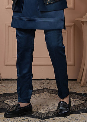 Blue Velvet 2 Pc Indo Western Set