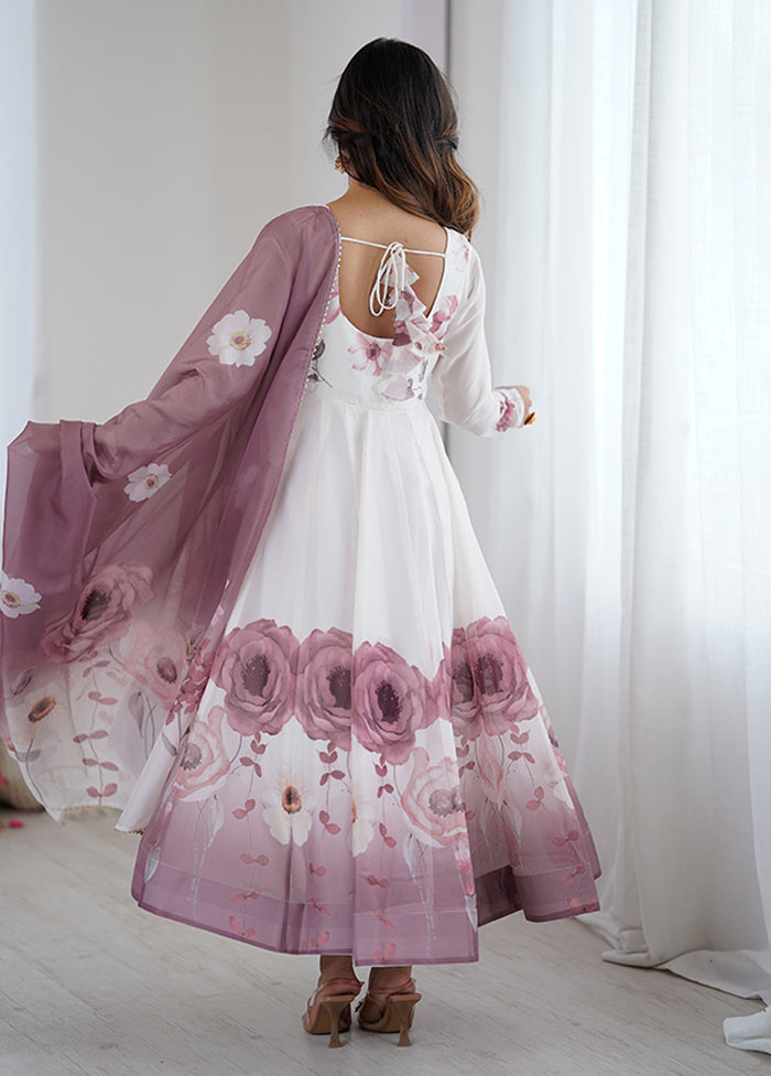 3 Pc Multicolor Organza Suit Set