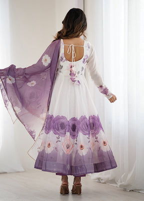 3 Pc Multicolor Organza Suit Set