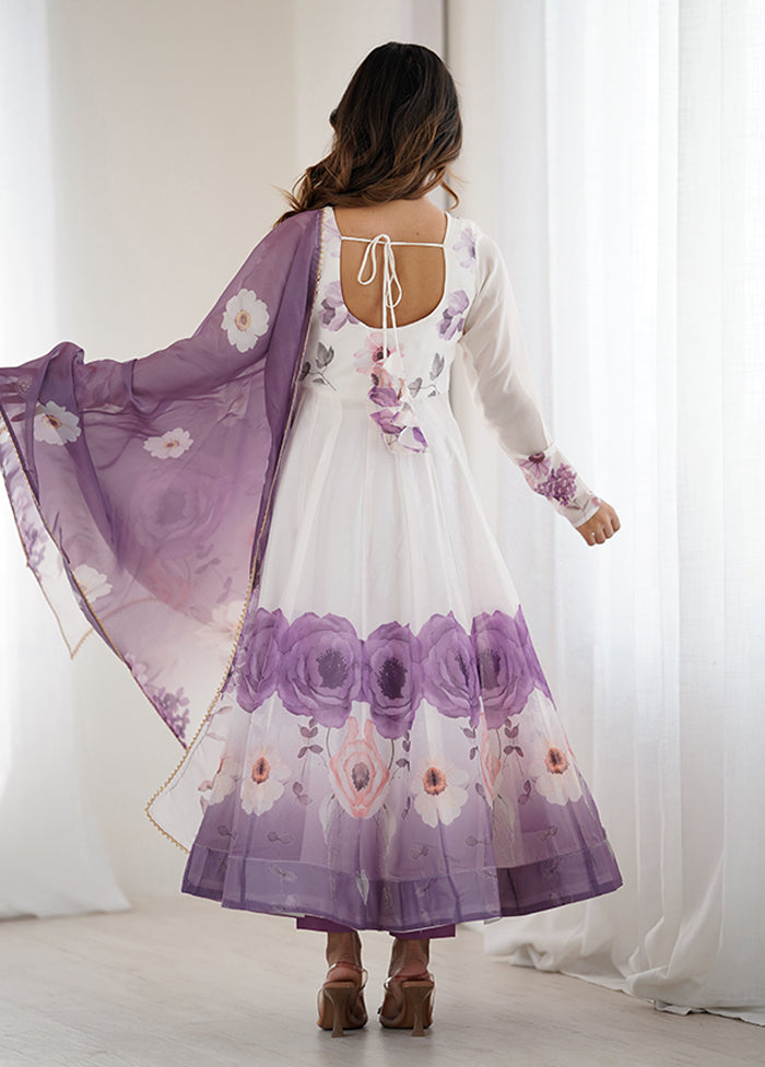 3 Pc Multicolor Organza Suit Set