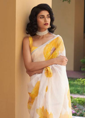 Multicolor Cotton Saree With Blouse Piece