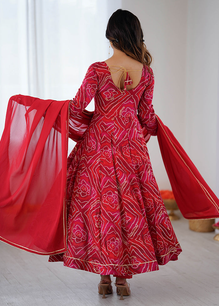 3 Pc Multicolor Silk Suit Set