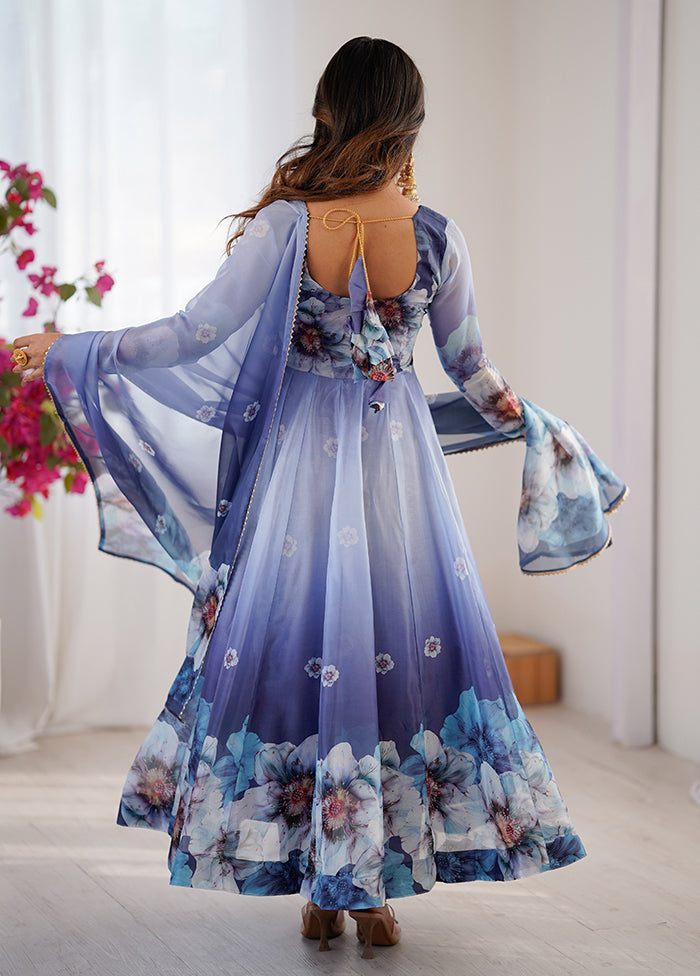 3 Pc Multicolor Organza Suit Set