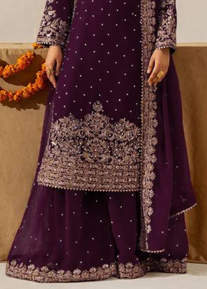 3 Pc Multicolor Georgette Suit Set