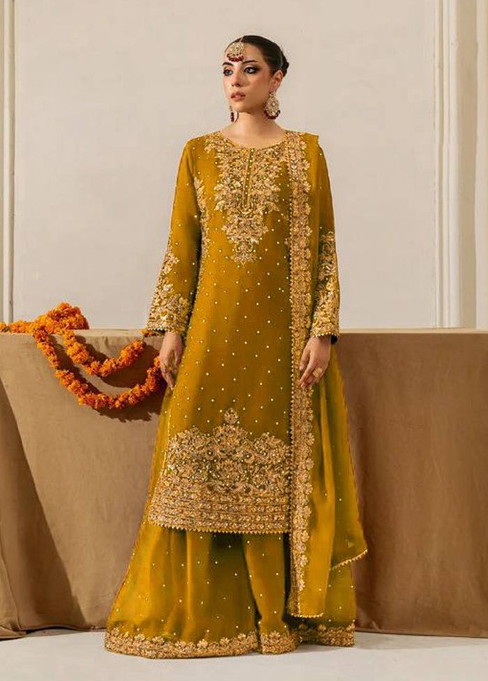 3 Pc Multicolor Georgette Suit Set