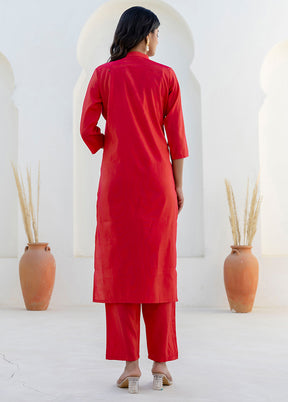 3 Pc Pink Silk Suit Set