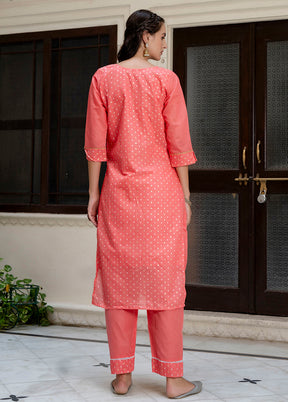 3 Pc Multicolor Silk Suit Set