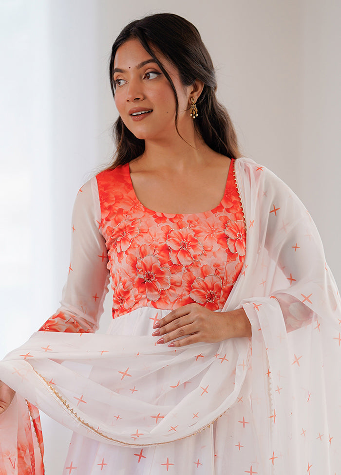 3 Pc Multicolor Silk Suit Set