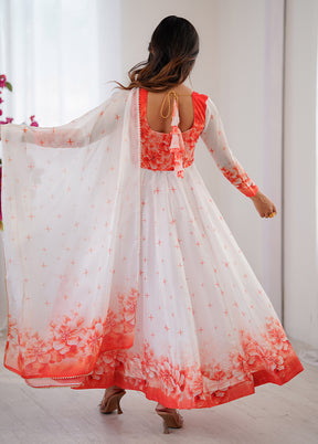 3 Pc Multicolor Silk Suit Set