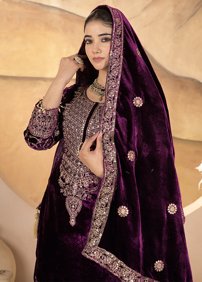 3 Pc Multicolor Silk Suit Set