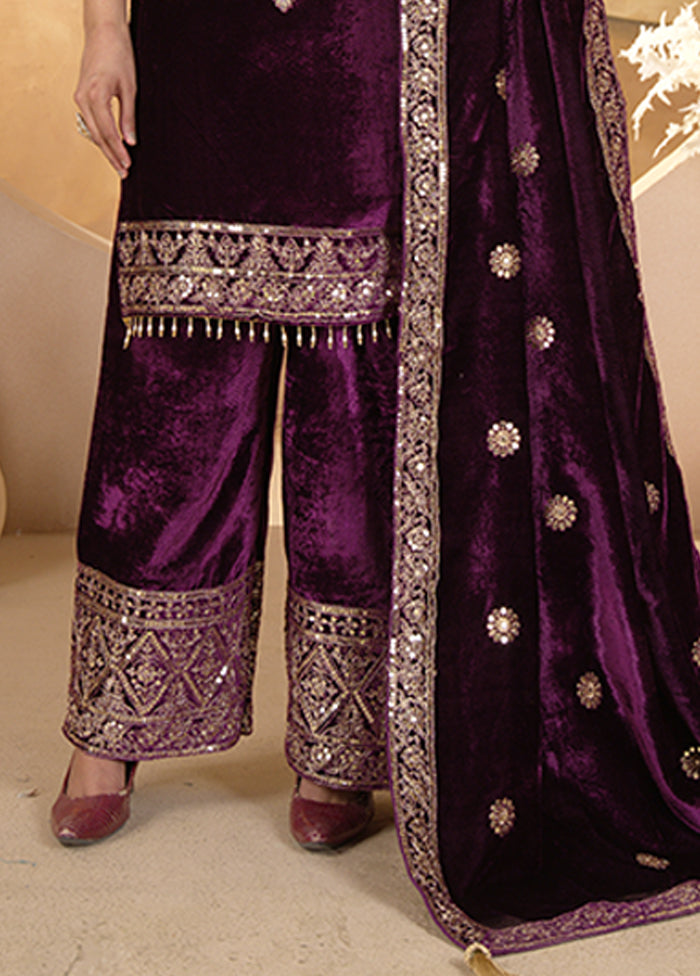 3 Pc Multicolor Silk Suit Set