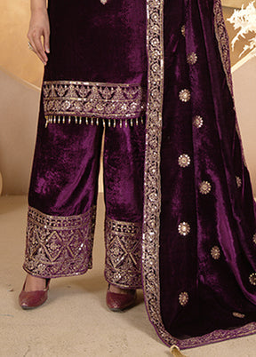 3 Pc Multicolor Silk Suit Set