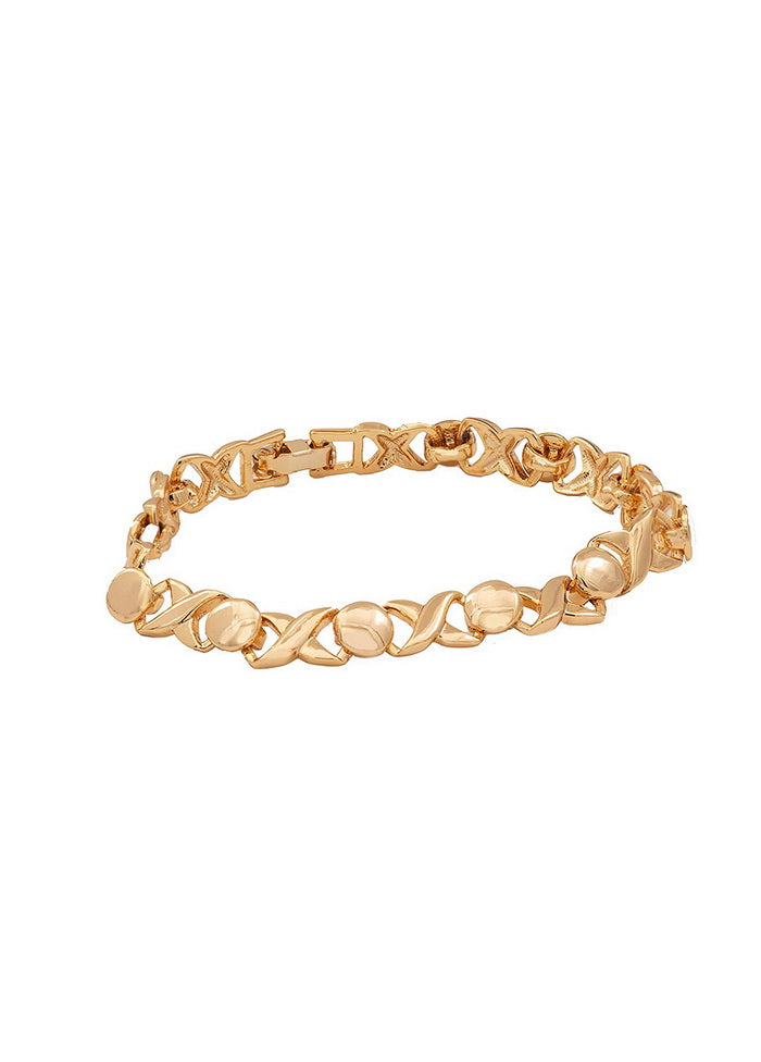 Estele Gold Toned Design Bracelet - Indian Silk House Agencies