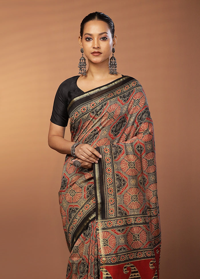 Blue Chanderi Silk Saree With Blouse Piece