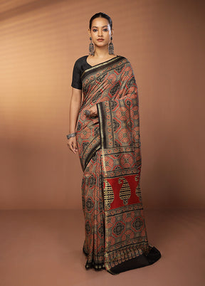 Blue Chanderi Silk Saree With Blouse Piece