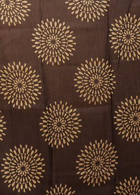 Blue Chanderi Silk Saree With Blouse Piece