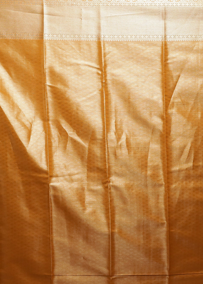 Gold Tissue Silk Saree With Blouse Piece