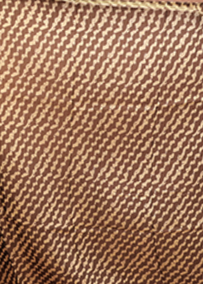 Blue Chanderi Silk Saree With Blouse Piece