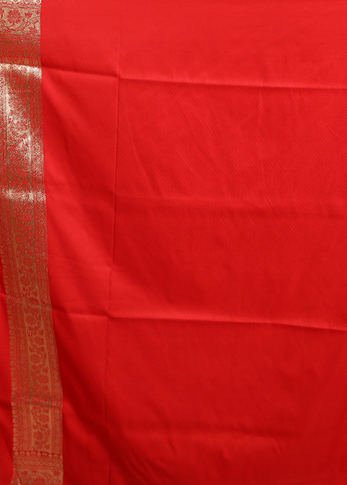 Purple Tanchoi Silk Saree With Blouse Piece