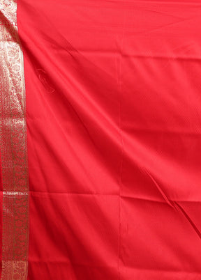 Green Tanchoi Silk Saree With Blouse Piece