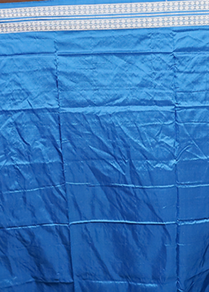 Yellow Handloom Bomkai Pure Silk Saree With Blouse Piece