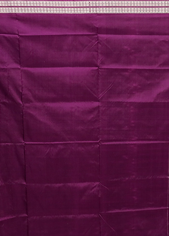 Black Handloom Bomkai Pure Silk Saree With Blouse Piece