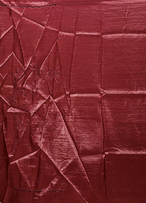 Purple Tissue Silk Saree With Blouse Piece