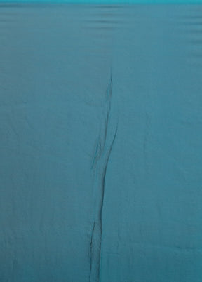 Green Handloom Pure Georgette Saree With Blouse Piece