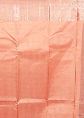 Pink Handloom Kanchipuram Pure Silk Saree With Blouse Piece