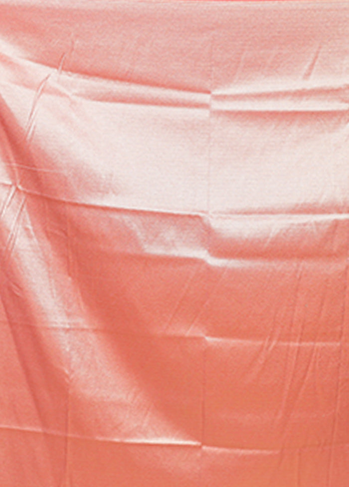 Pink Katan Silk Saree With Blouse Piece