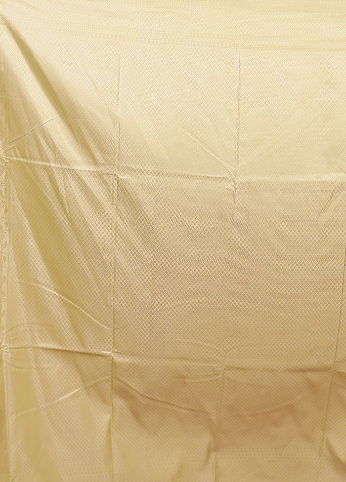 Green Jamewar Silk Saree With Blouse Piece