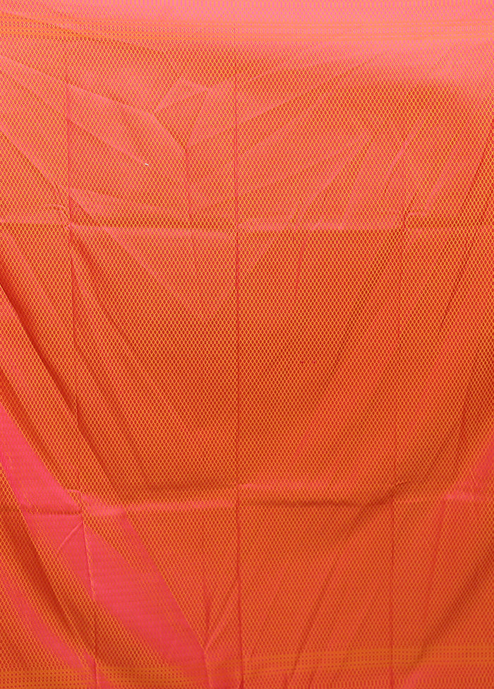 Yellow Jamewar Silk Saree With Blouse Piece