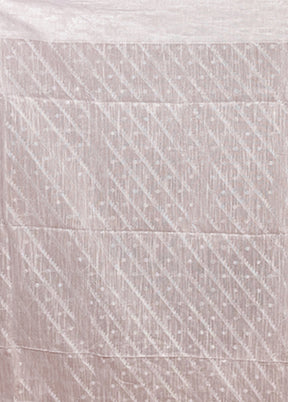 White Matka Silk Saree With Blouse Piece