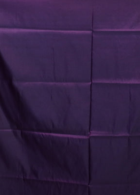 Purple Banarasi Silk Saree With Blouse Piece