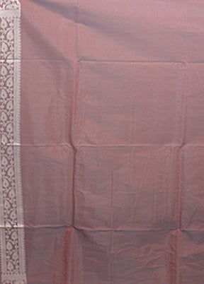 Pink Kora Silk Saree With Blouse Piece