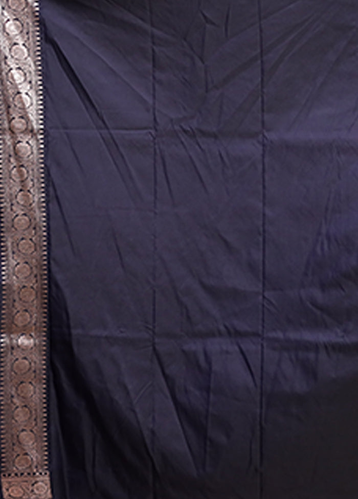 Brown Katan Silk Saree With Blouse Piece