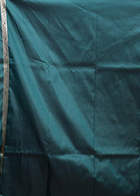 Green Katan Silk Saree With Blouse Piece