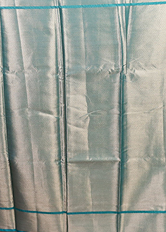 Purple Kora Silk Saree With Blouse Piece