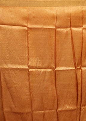 Black Handloom Tussar Pure Silk Saree With Blouse Piece