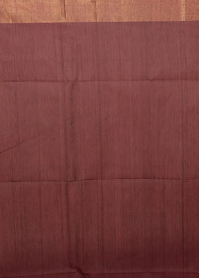 Purple Pure Cotton Saree With Blouse Piece