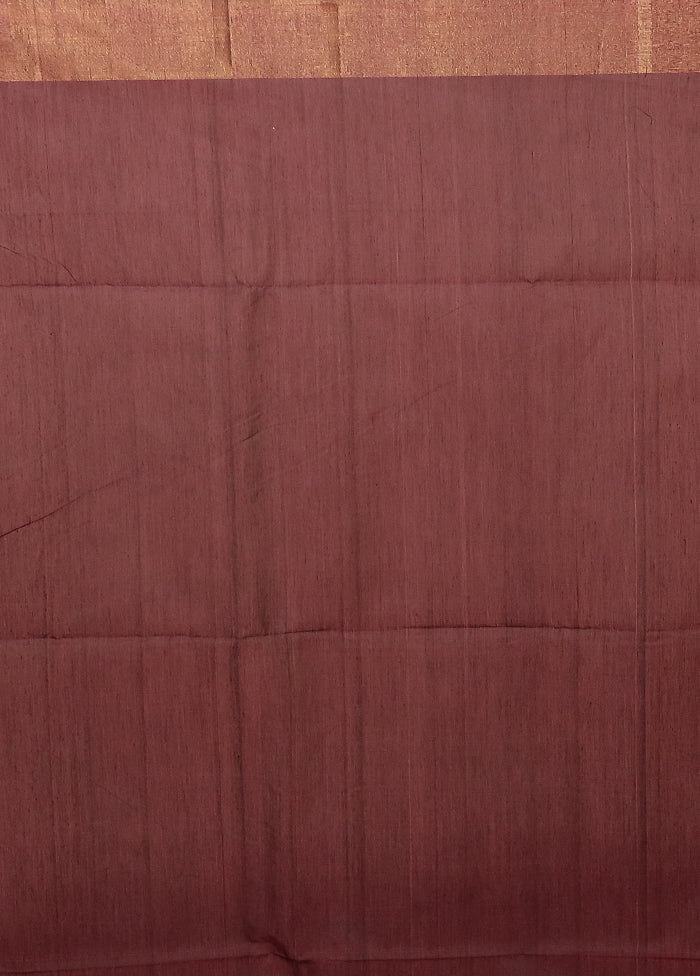 Purple Pure Cotton Saree With Blouse Piece