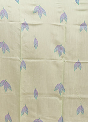 Green Handloom Pure Organza Saree With Blouse Piece